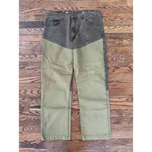 Vintage Wrangler Double Knee Workwear Brown Tan Denim Janes Pants - 36 X 30
